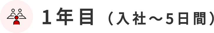 1年目(入社~5日間)